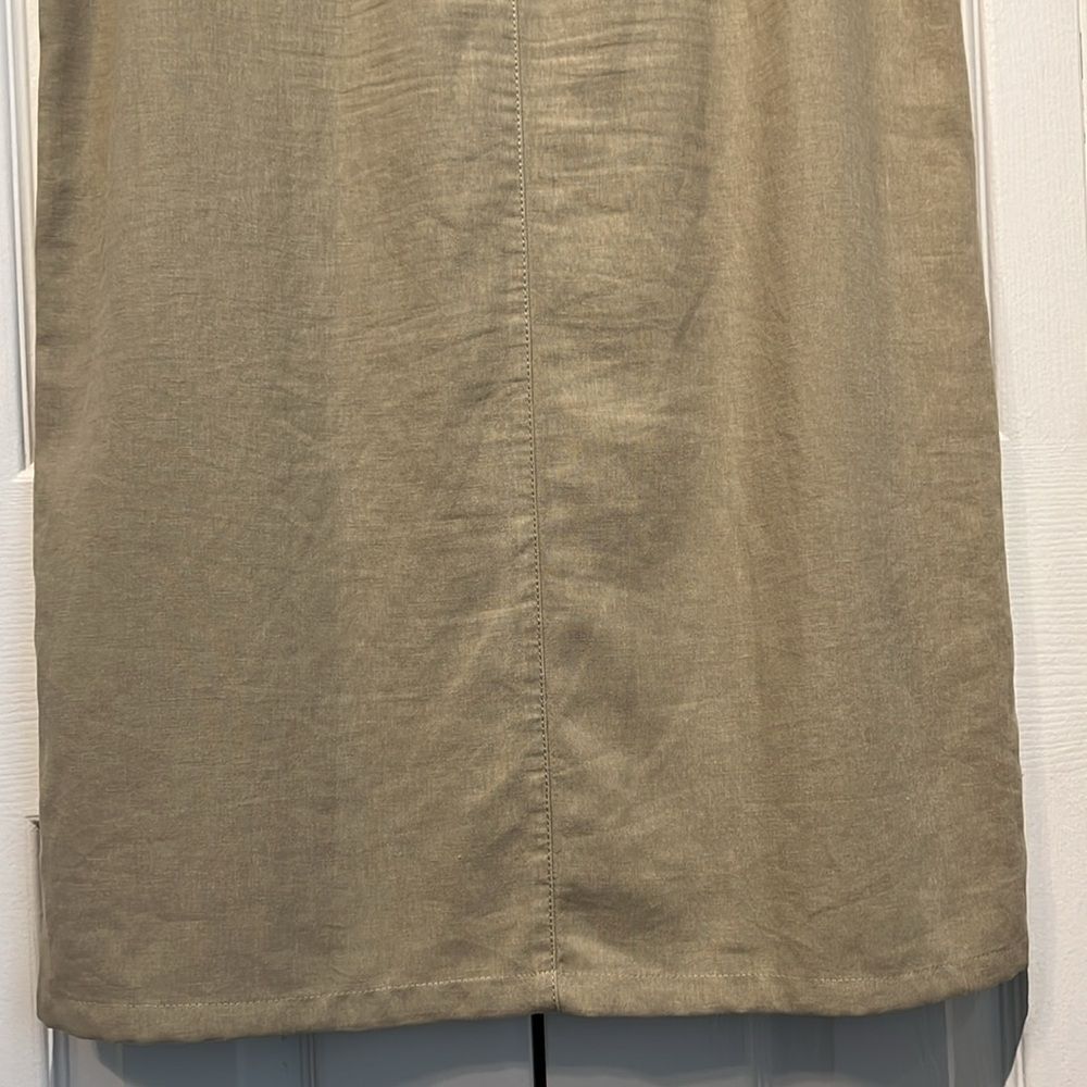 Vanilla || Tan Linen Blend Maxi Skirt Size 40 EU Size (M-L) US - Picture 11 of 14